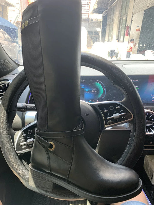 Léna | Bottes d'équitation à talons bas pour femmes - Image 2