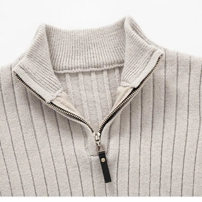 Erwan | Pull à col zippé quart pour homme - Image 2