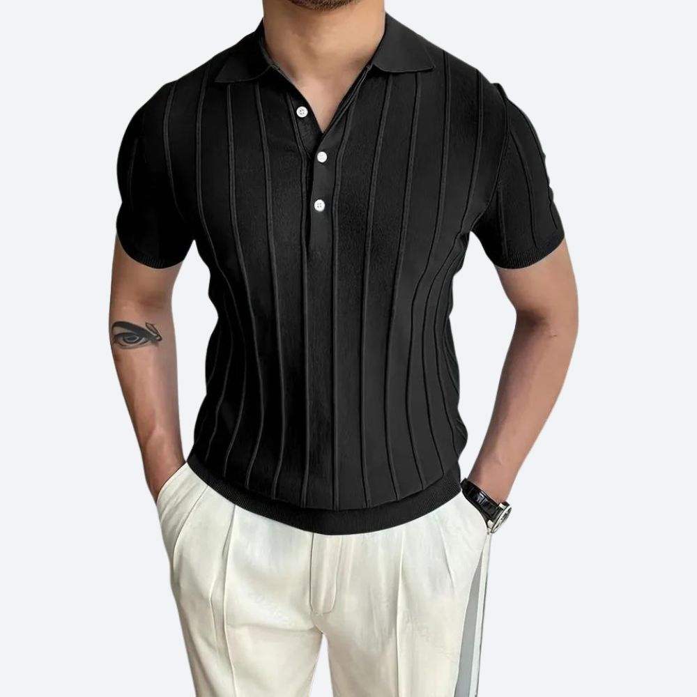 Thiébault | Polo à col en V pour hommes - Image 1