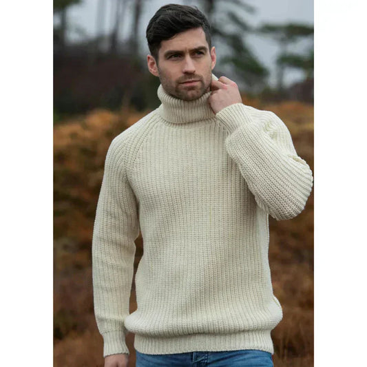Damien | Pull Homme Col Roulé Manches Longues - Image 2
