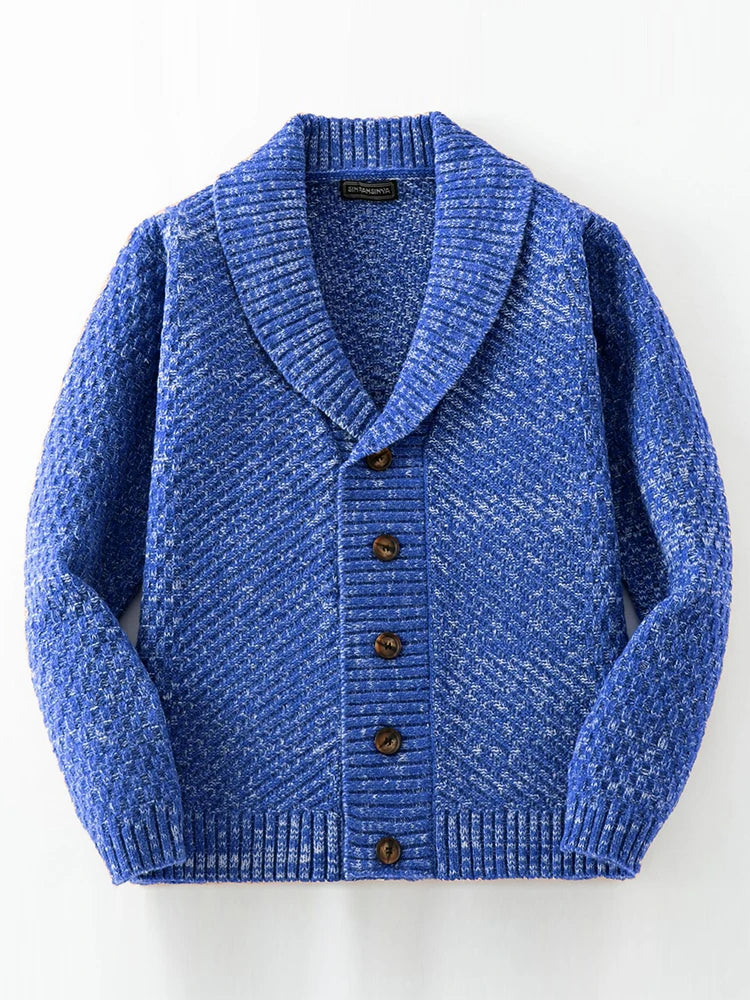 Livio | Pull Homme Boutonné Col Châle - Image 1