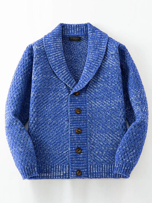 Livio | Pull Homme Boutonné Col Châle - Image 1