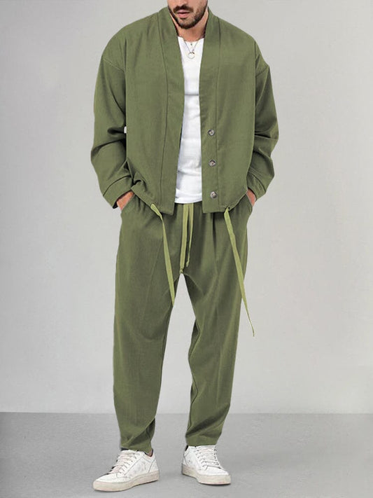 Justin | Ensemble Deux Pièces Coupe Décontractée Homme - Image 1