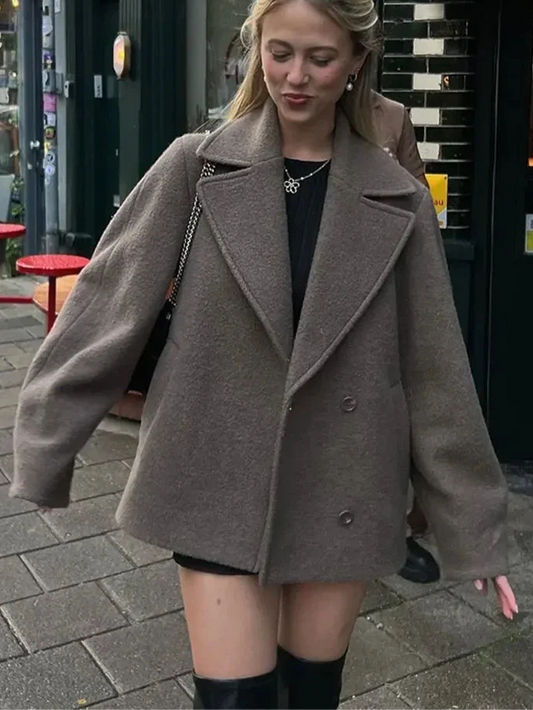 Alizée | Manteau Croisé Oversize Femme - Image 1