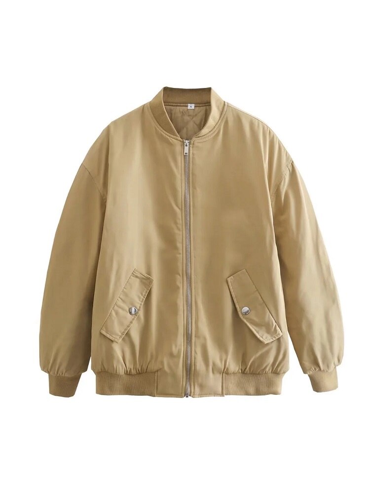 Clarisse | Veste Bomber Zippée Oversize Femme - Image 3
