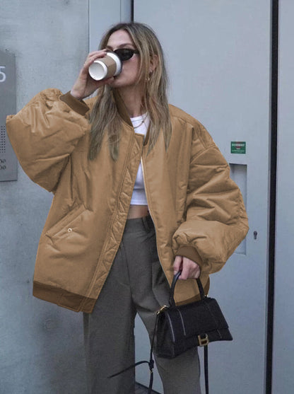 Clarisse | Veste Bomber Zippée Oversize Femme - Image 6