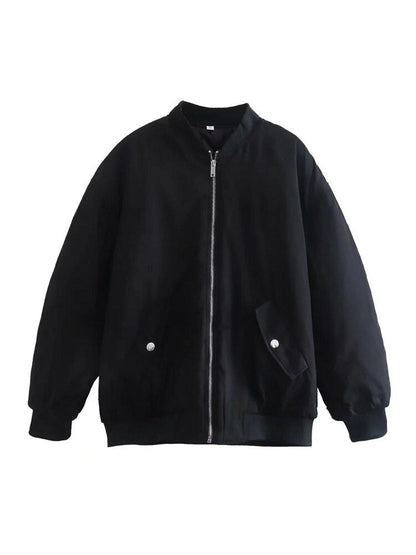 Clarisse | Veste Bomber Zippée Oversize Femme - Image 7