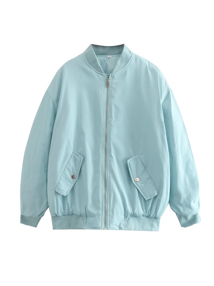 Clarisse | Veste Bomber Zippée Oversize Femme - Image 8