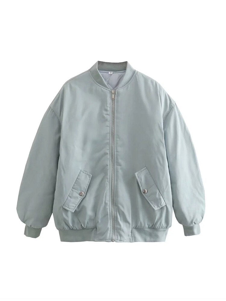 Clarisse | Veste Bomber Zippée Oversize Femme - Image 9