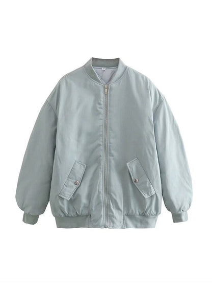 Clarisse | Veste Bomber Zippée Oversize Femme - Image 9