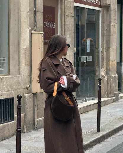 Safa | Manteau croisé ceinturé pour femme - Image 3