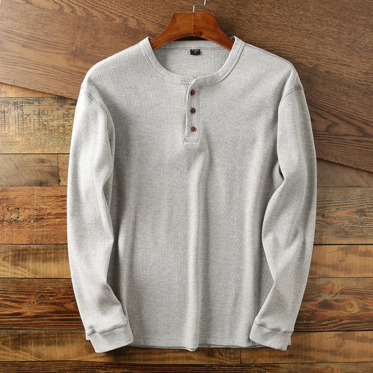 Evan | Pull Henley à Manches Longues pour Homme - Image 1