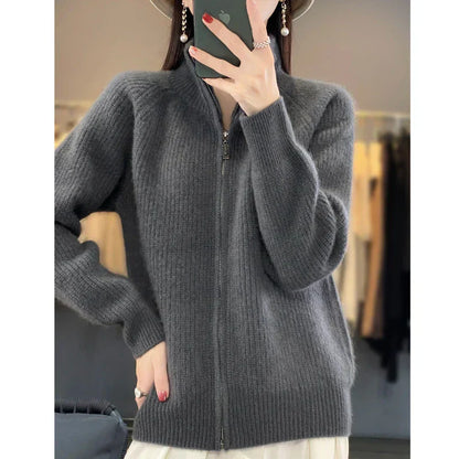 Wafa | Veste Pull Zippée Femme - Image 5