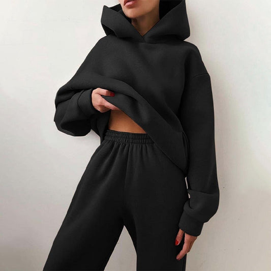 Mirella | Ensemble de survêtement pour femme avec sweat à capuche oversize - Image 2