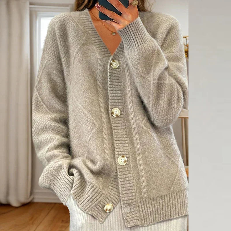 Joséphine | Cardigan Femme Col en V Boutonné - Image 4
