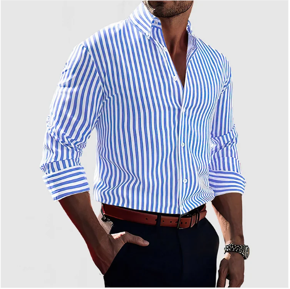 Rémy | Chemise en coton rayée pour un style intemporel - Image 5