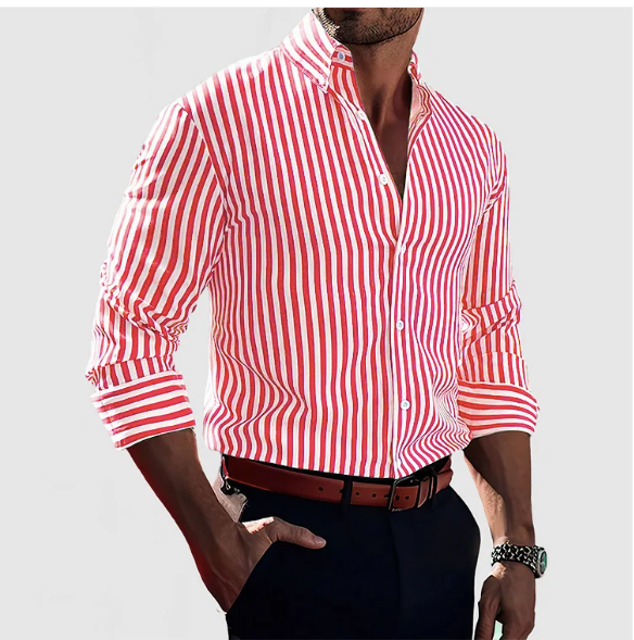 Rémy | Chemise en coton rayée pour un style intemporel - Image 6