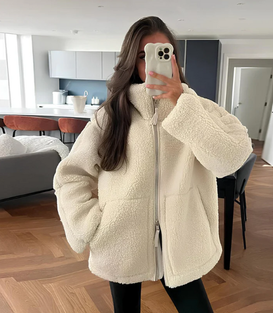 Maud | Veste Sherpa Zippée Oversize Femme - Image 1