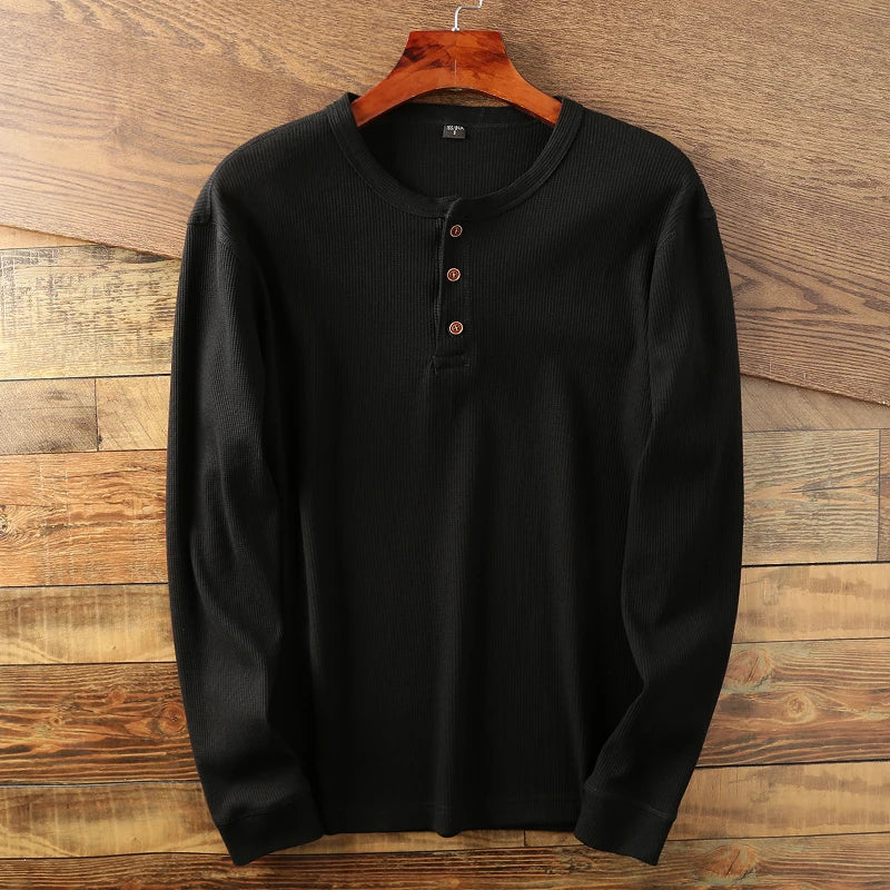 Evan | Pull Henley à Manches Longues pour Homme - Image 6