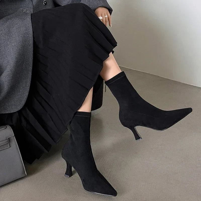 Florence | Bottines Femme à Talon Chat Pointu - Image 7
