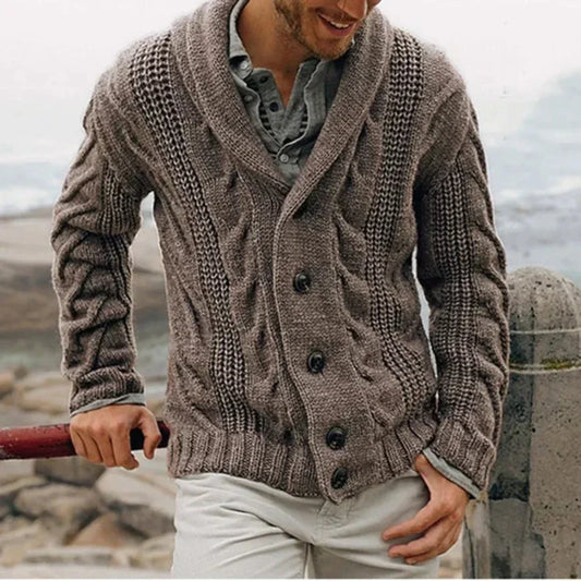 Stéphane | Cardigan Femme Tricot Câble Manches Longues - Image 2