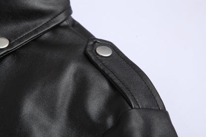 Lazaro | Veste de moto en cuir slim fit pour homme - Image 2