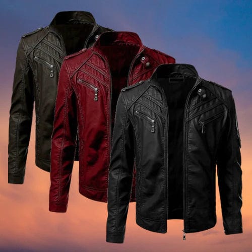 Julio | Veste de motard slim fit pour homme - Image 3