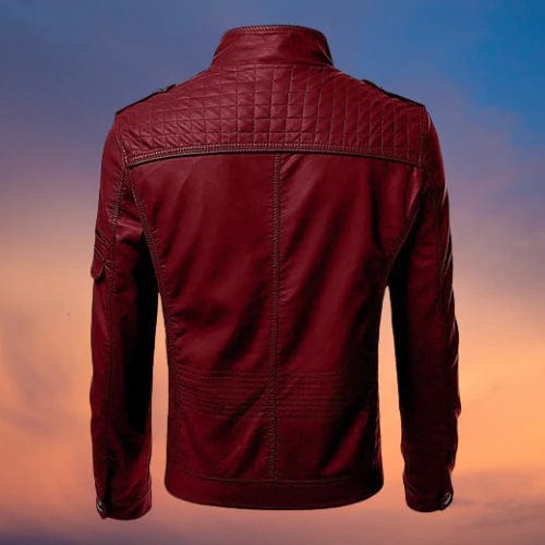 Julio | Veste de motard slim fit pour homme - Image 5