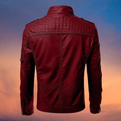 Julio | Veste de motard slim fit pour homme - Image 5
