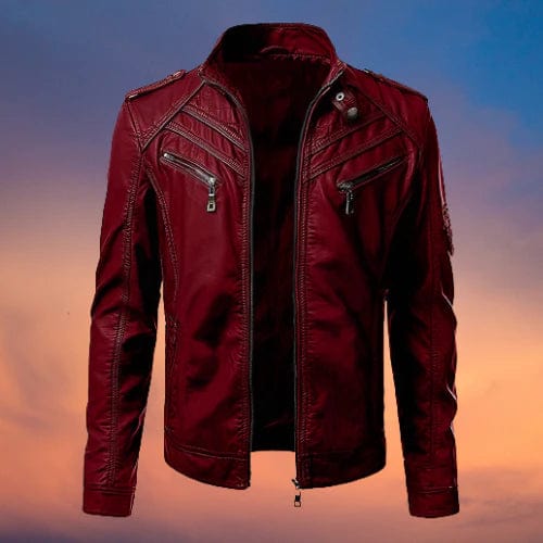 Julio | Veste de motard slim fit pour homme - Image 4