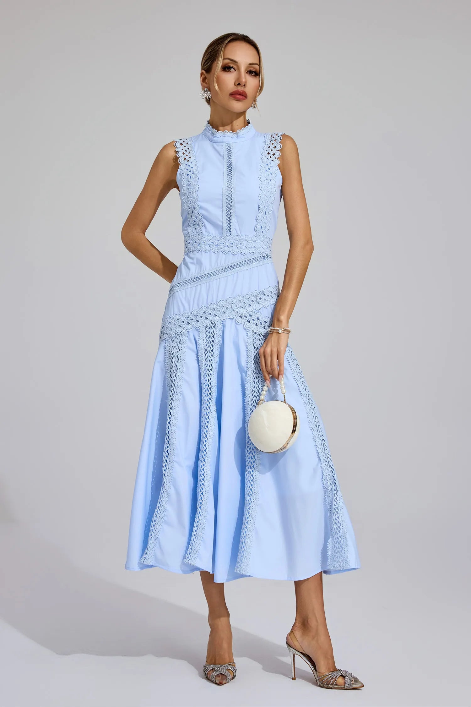 Lysa | Robe midi élégante en dentelle pour les occasions spéciales - Image 19
