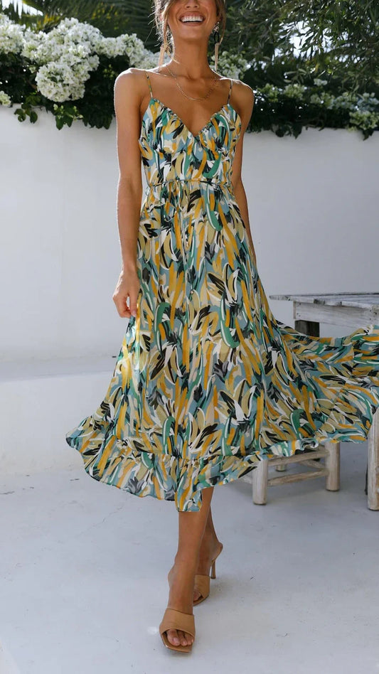Ysée | Robe longue d'été vibrante pour un style sans effort - Image 1