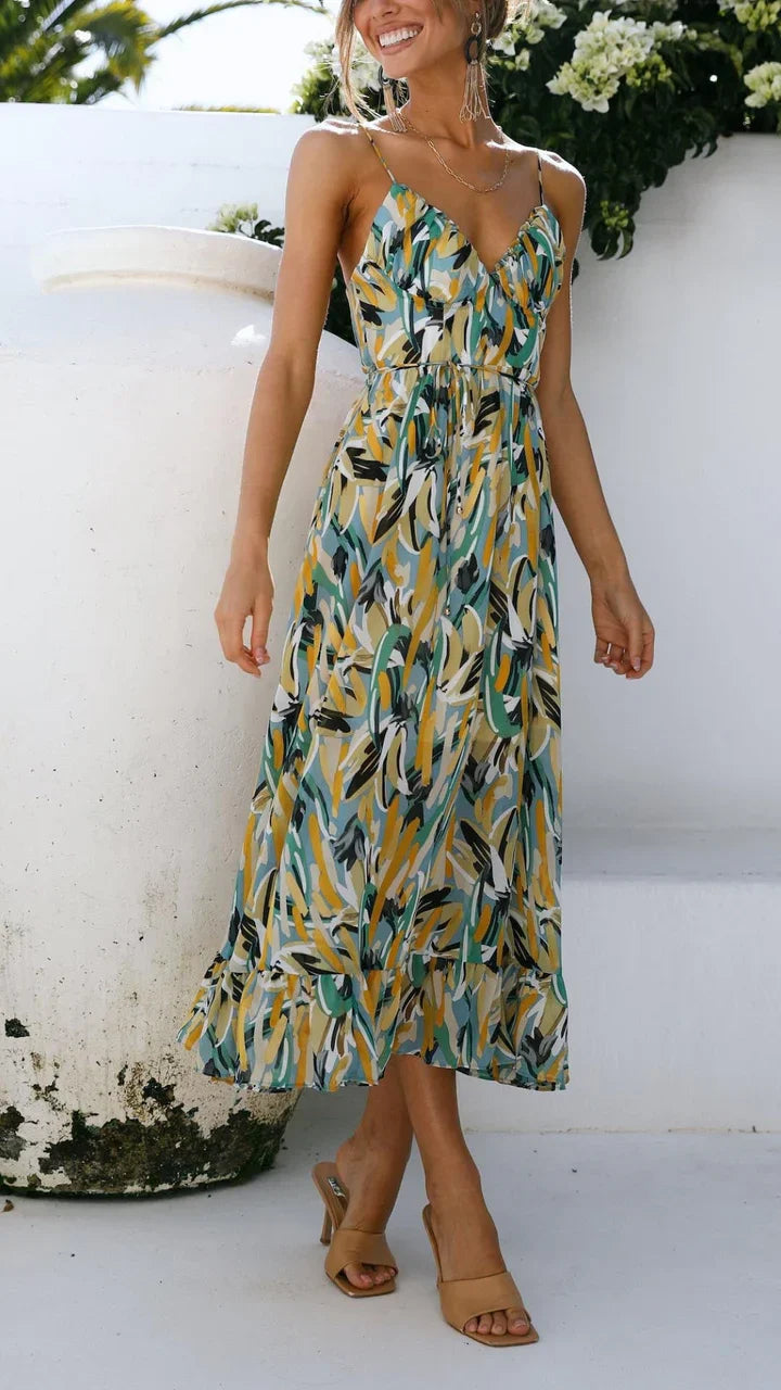 Ysée | Robe longue d'été vibrante pour un style sans effort - Image 2