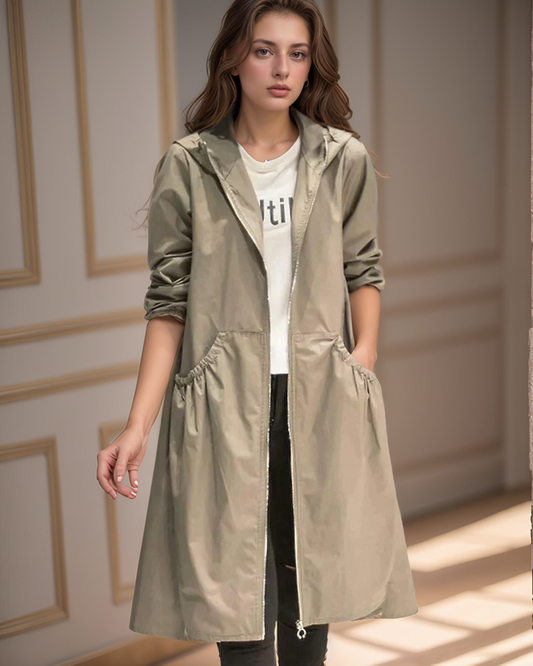 Matilda | Veste Longue à Capuche pour Femme - Image 1