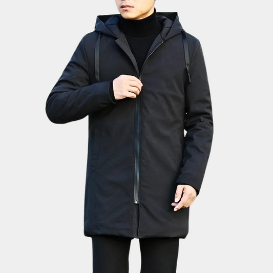 Yves | Manteau Homme à Capuche Zippé - Image 2