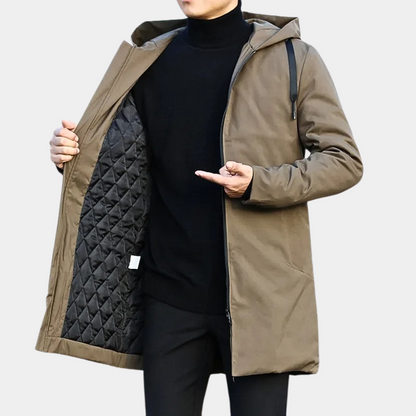 Yves | Manteau Homme à Capuche Zippé - Image 3