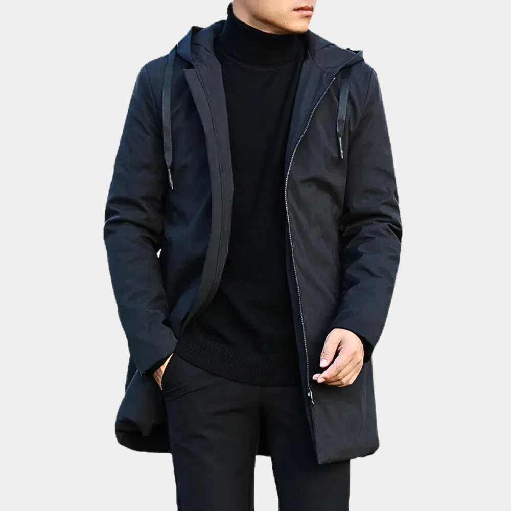 Yves | Manteau Homme à Capuche Zippé - Image 5