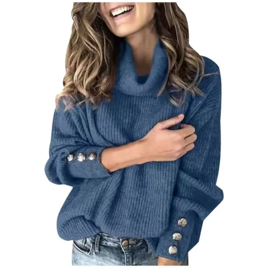 Léna | Pull Femme Col Roulé Oversize - Image 1
