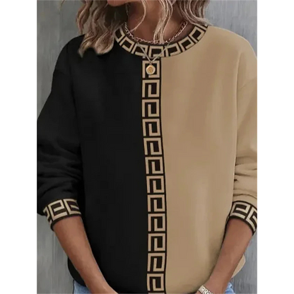 Sixtine | Pull Femme Manches Longues Color Block - Image 3