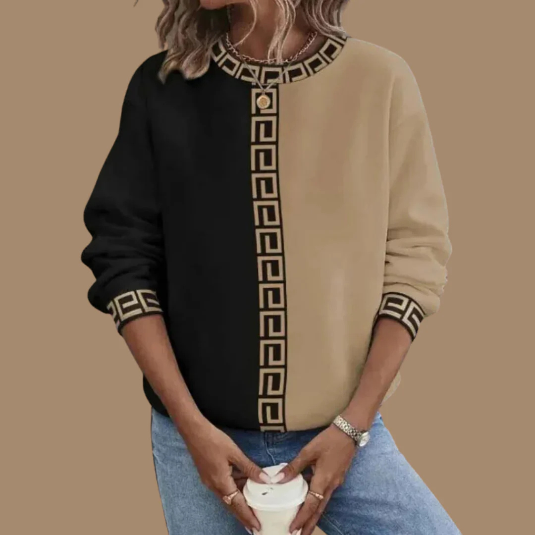 Sixtine | Pull Femme Manches Longues Color Block - Image 5