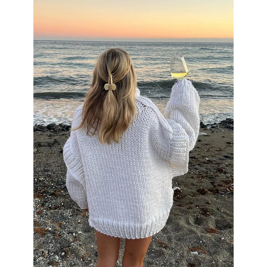 Ellie | Pull ample en grosse maille pour femme - Image 1