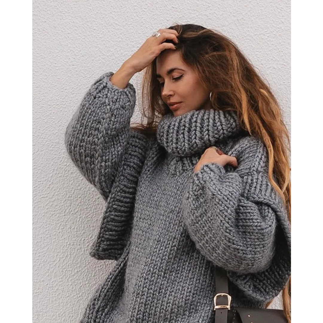 Ellie | Pull ample en grosse maille pour femme - Image 4