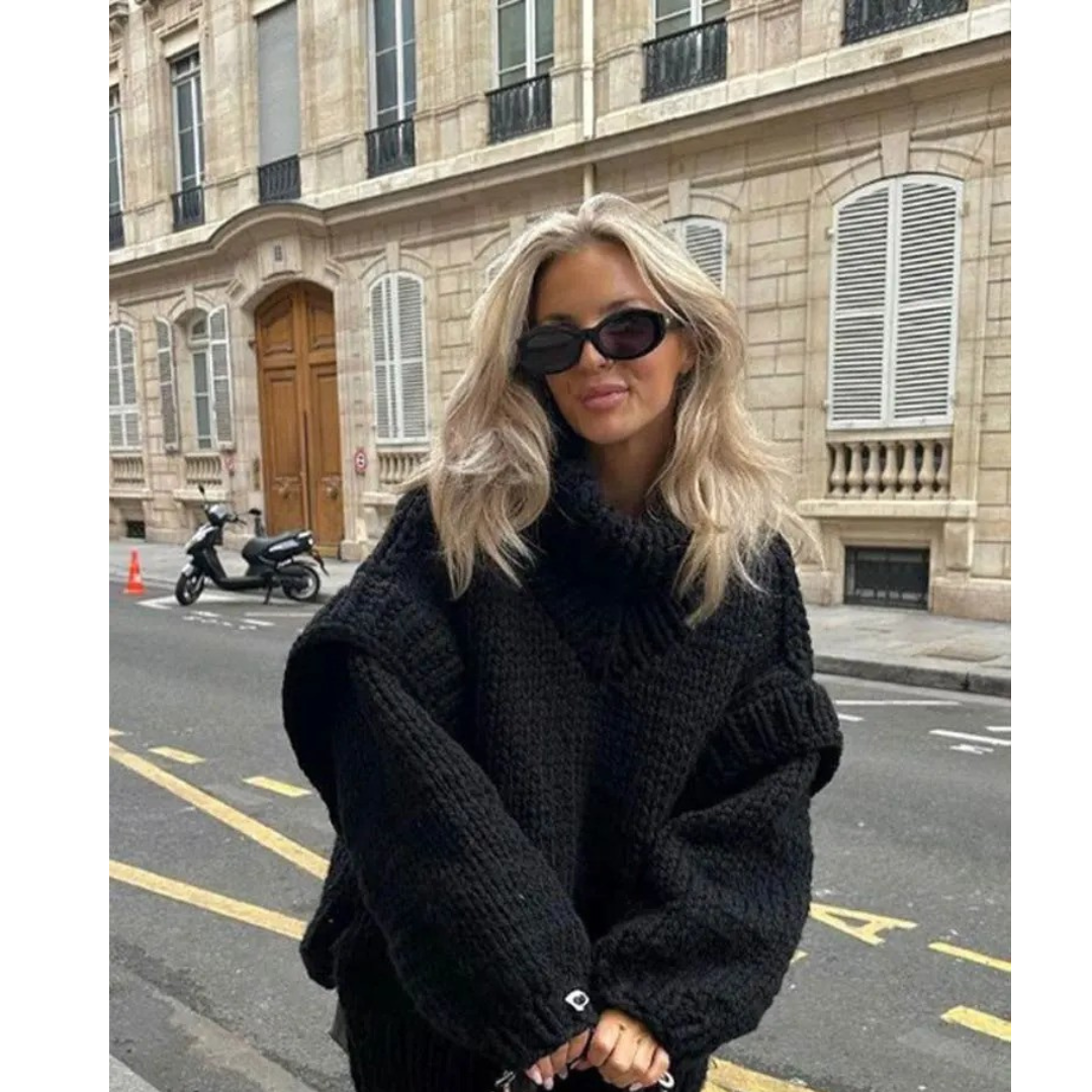 Ellie | Pull ample en grosse maille pour femme - Image 2