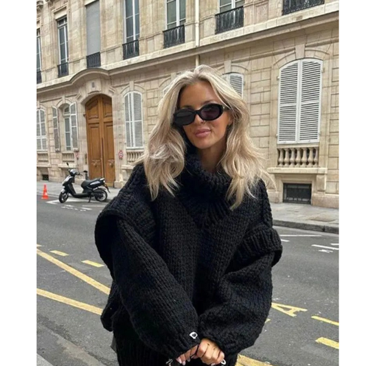 Ellie | Pull ample en grosse maille pour femme - Image 2