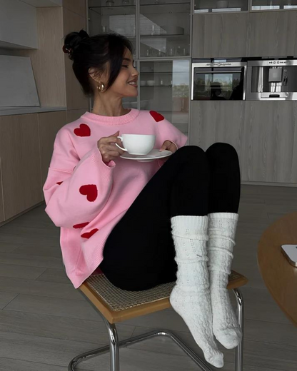 Édith | Pull ample à col rond pour femme - Image 8
