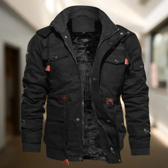 Faustin | Veste d'hiver militaire matelassée pour homme - Image 1