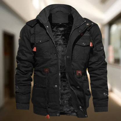 Faustin | Veste d'hiver militaire matelassée pour homme - Image 1