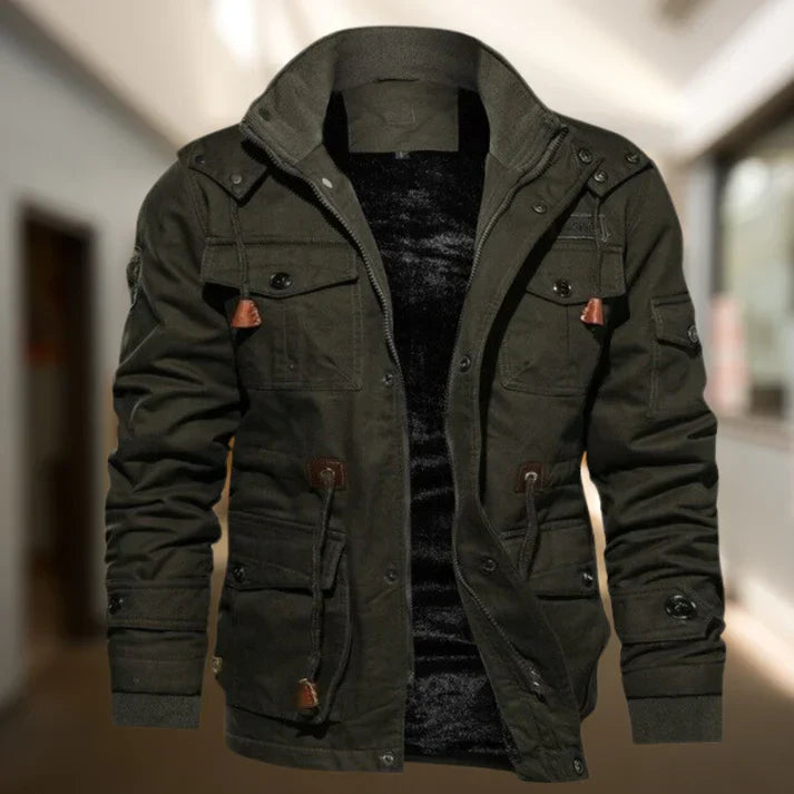 Faustin | Veste d'hiver militaire matelassée pour homme - Image 2