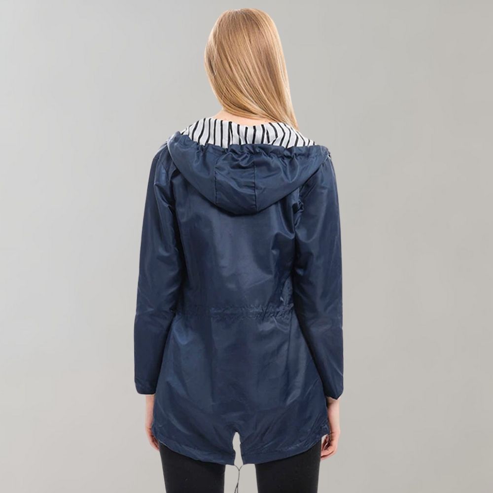 Erika | Imperméable Long à Capuche pour Femme - Image 3
