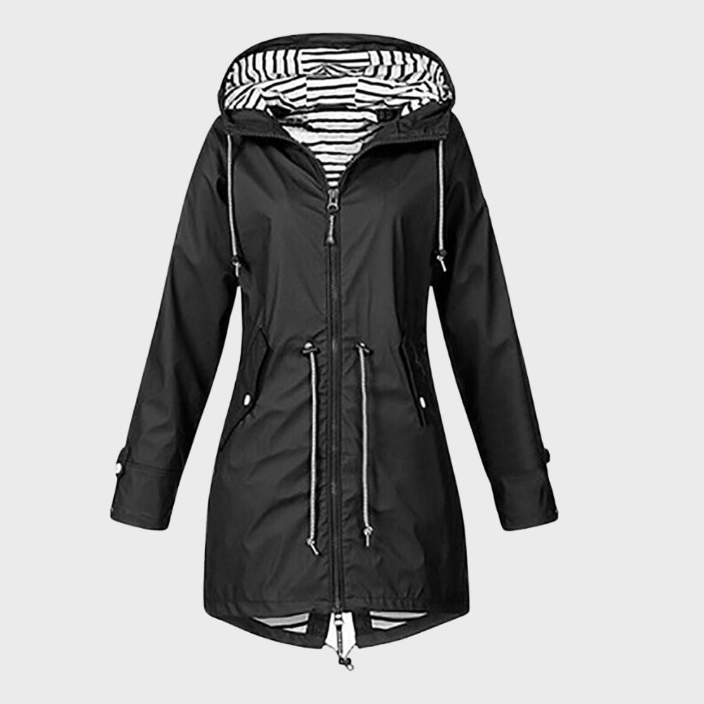 Erika | Imperméable Long à Capuche pour Femme - Image 9